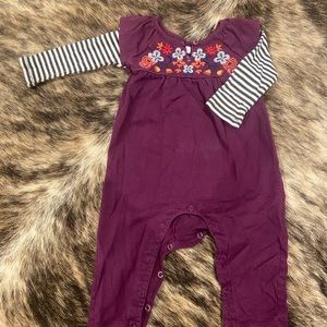 Tea Collection embroidered romper.